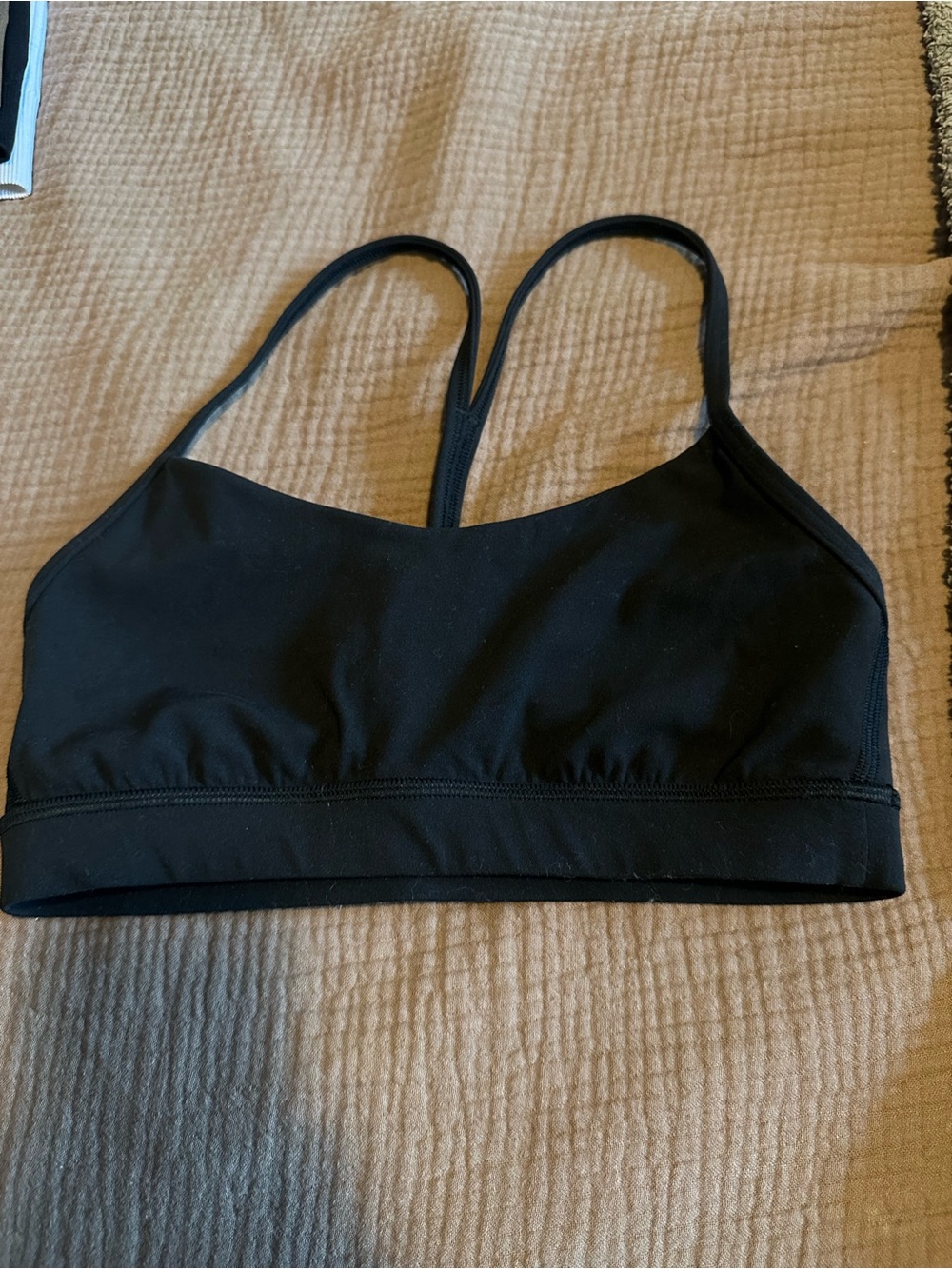 lululemon athletica Black Thin-Strap Sports Bra
